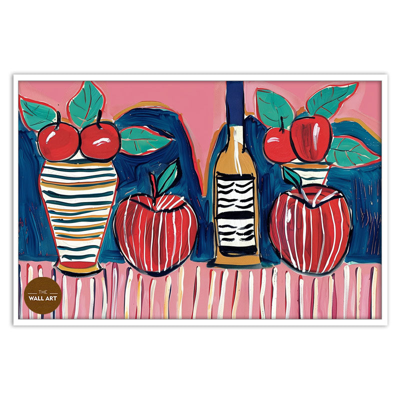STILL LIFE OF FRUIT AND BOTTLE