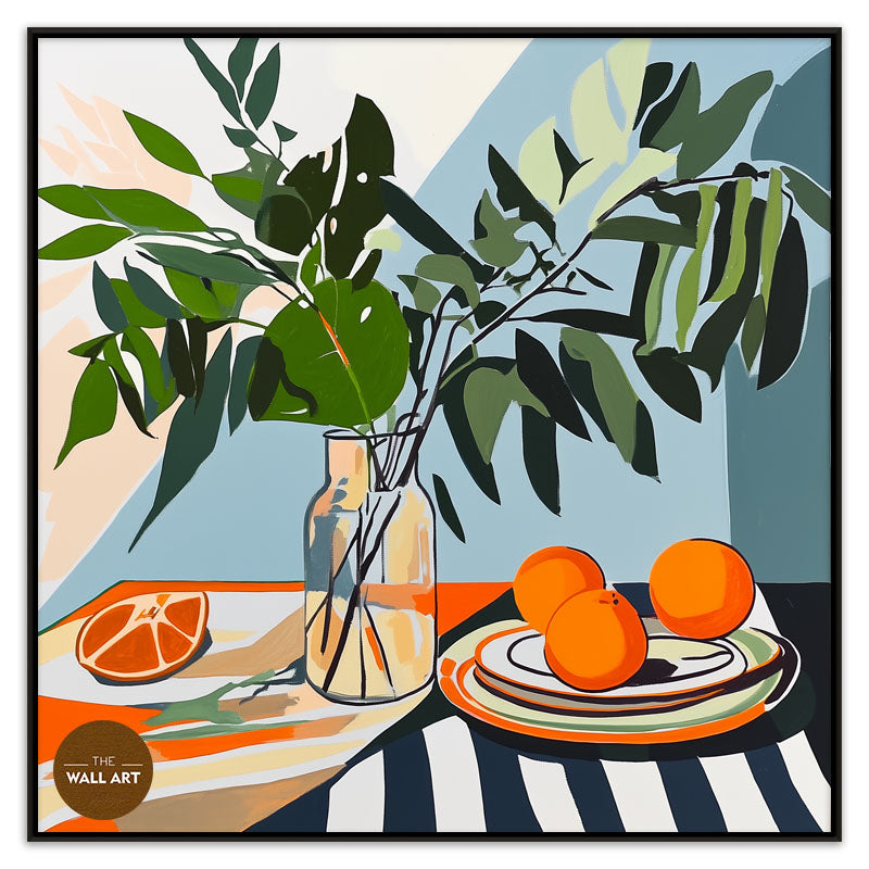 STILL LIFE OF FRUIT AND GREENER