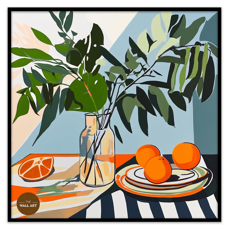 STILL LIFE OF FRUIT AND GREENER