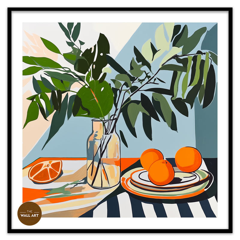 STILL LIFE OF FRUIT AND GREENER
