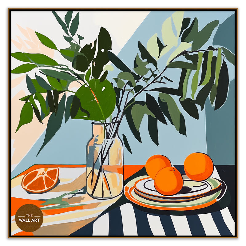 STILL LIFE OF FRUIT AND GREENER