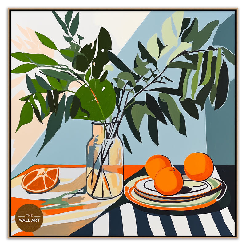 STILL LIFE OF FRUIT AND GREENER