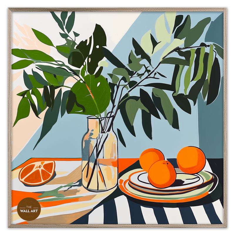 STILL LIFE OF FRUIT AND GREENER