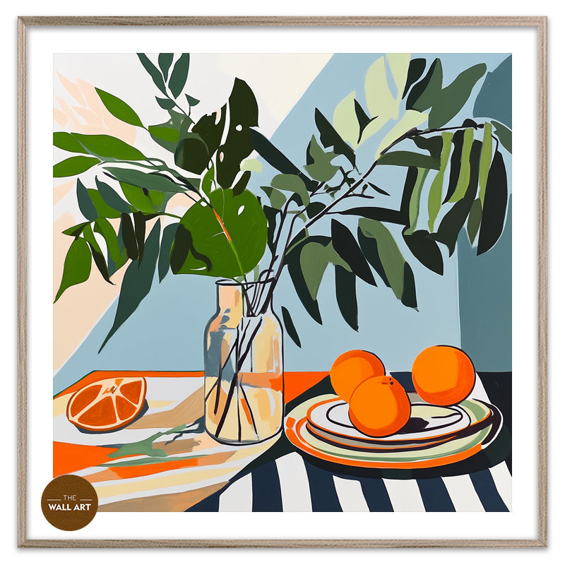 STILL LIFE OF FRUIT AND GREENER