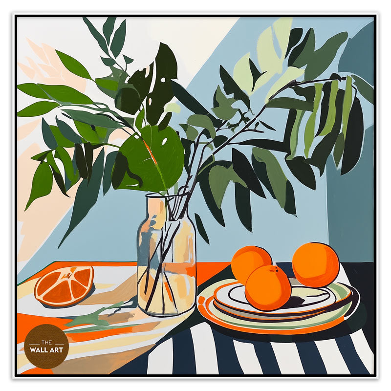STILL LIFE OF FRUIT AND GREENER