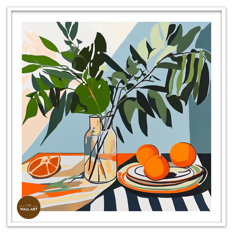 STILL LIFE OF FRUIT AND GREENER