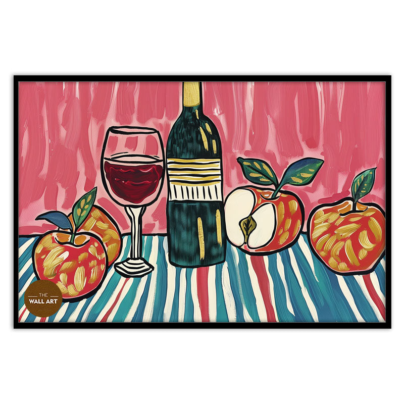 STILL LIFE OF FRUIT AND WINE