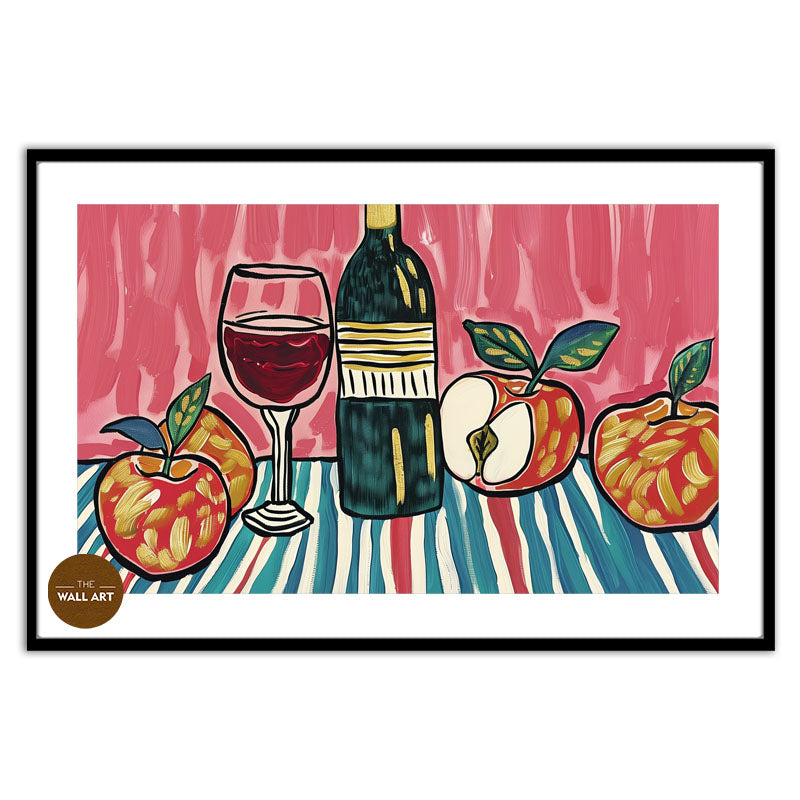 STILL LIFE OF FRUIT AND WINE