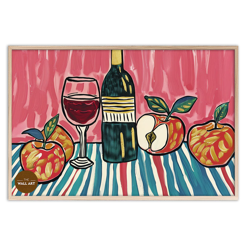 STILL LIFE OF FRUIT AND WINE