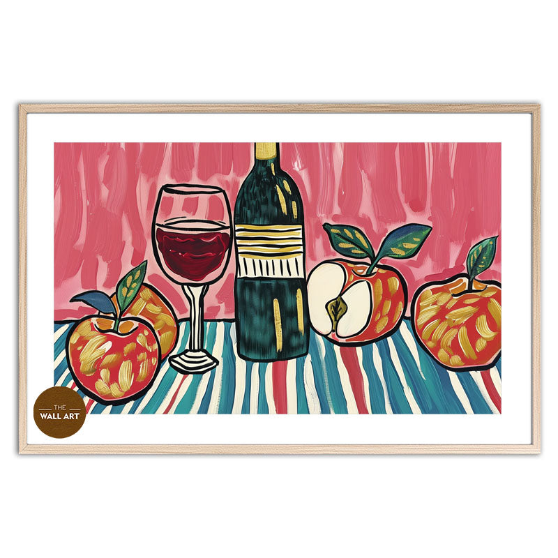 STILL LIFE OF FRUIT AND WINE