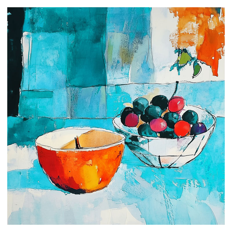 STILL LIFE OF GRAPE BOWL