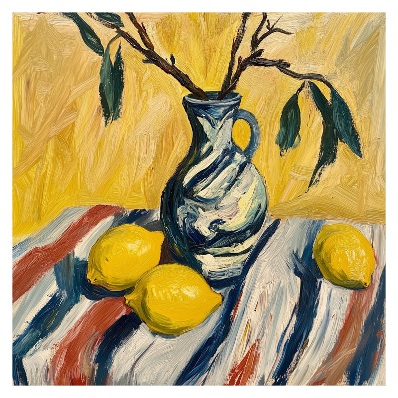 STILL LIFE OF LEMON AND VASE III