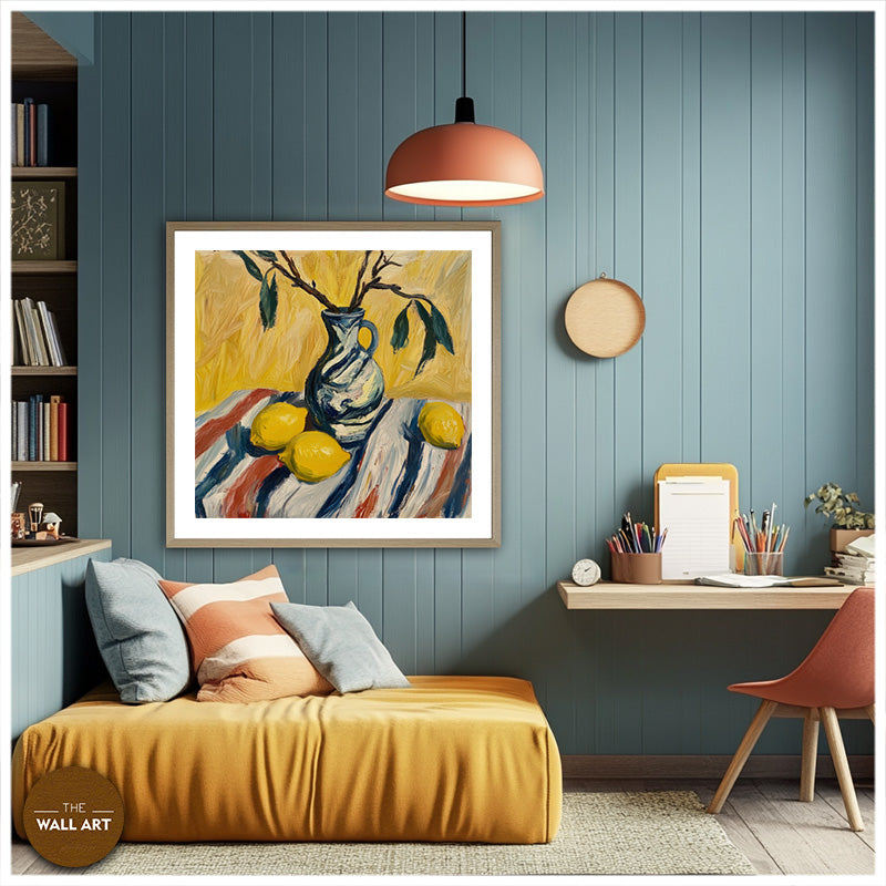 STILL LIFE OF LEMON AND VASE III