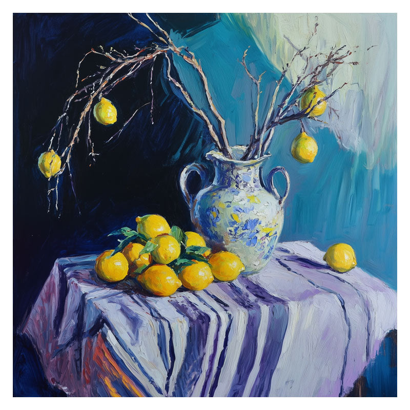 STILL LIFE OF LEMON AND VASE II