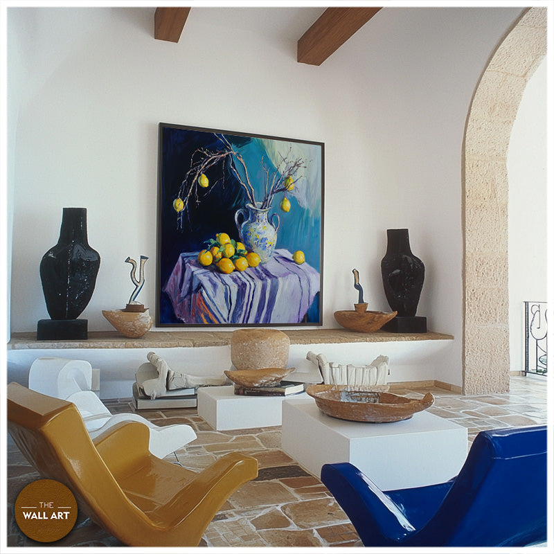STILL LIFE OF LEMON AND VASE II