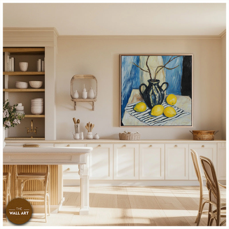 STILL LIFE OF LEMON AND VASE I