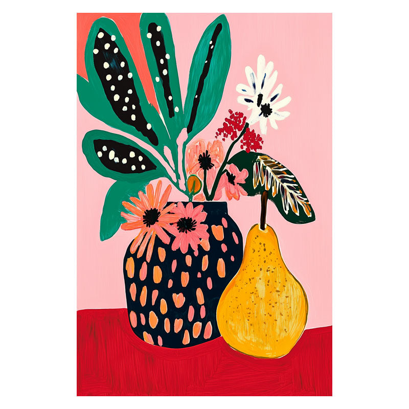 STILL LIFE OF PEAR AND VASE I