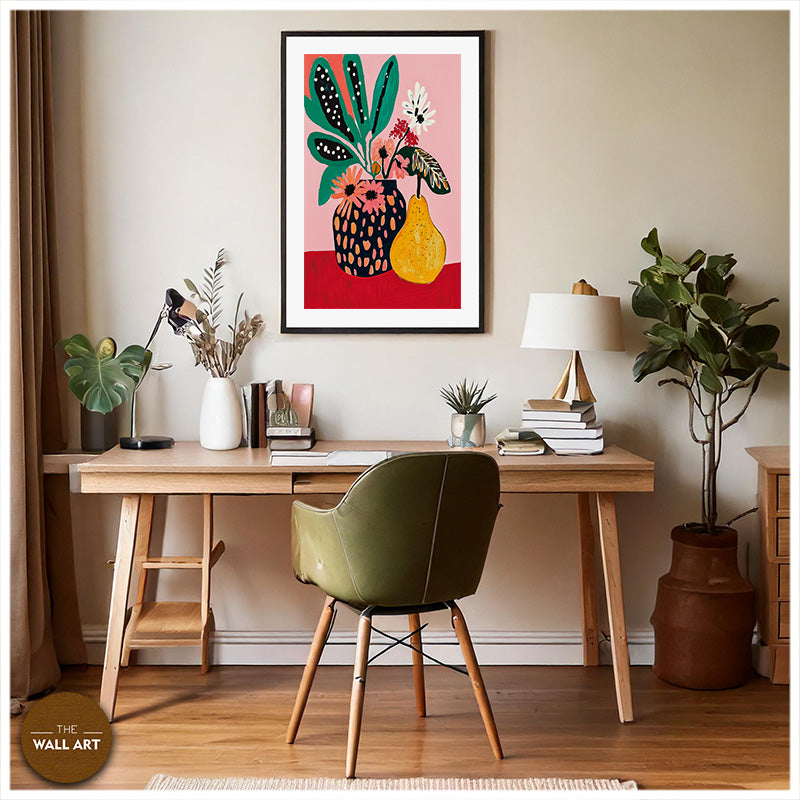 STILL LIFE OF PEAR AND VASE I