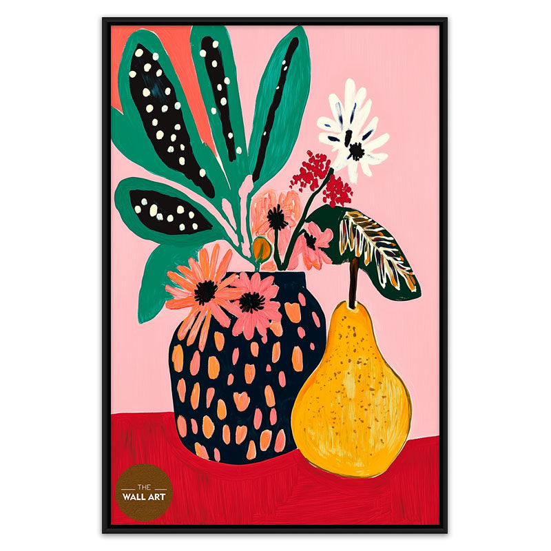 STILL LIFE OF PEAR AND VASE I