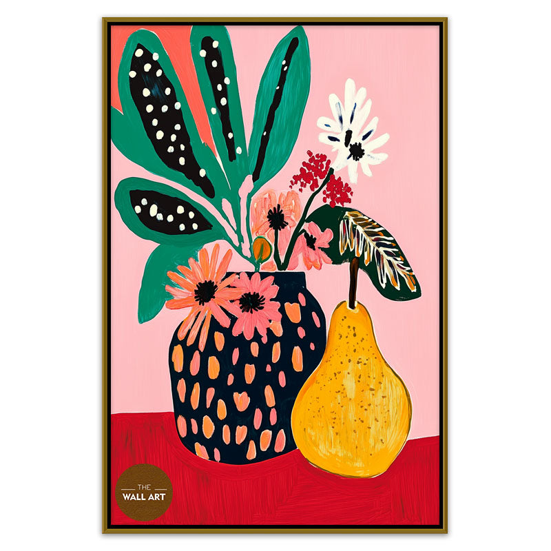 STILL LIFE OF PEAR AND VASE I