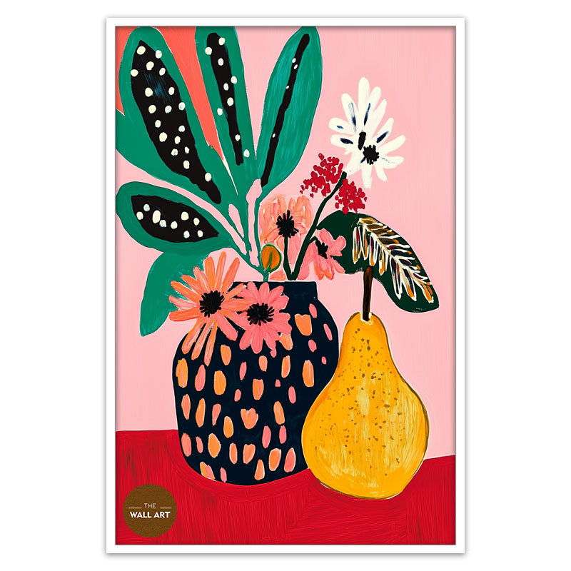 STILL LIFE OF PEAR AND VASE I