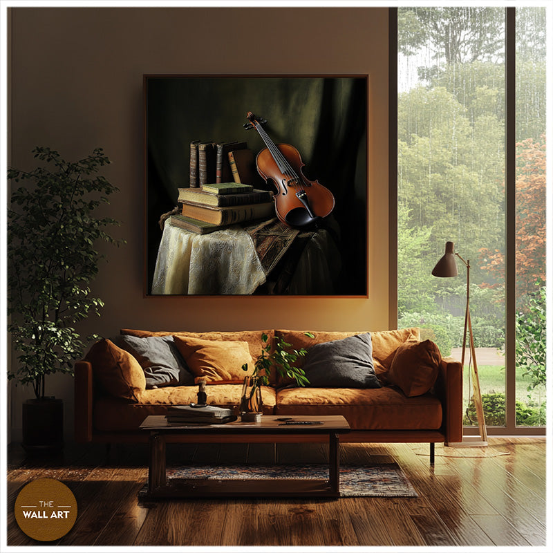 STILL LIFE OF VIOLIN AND BOOKS II