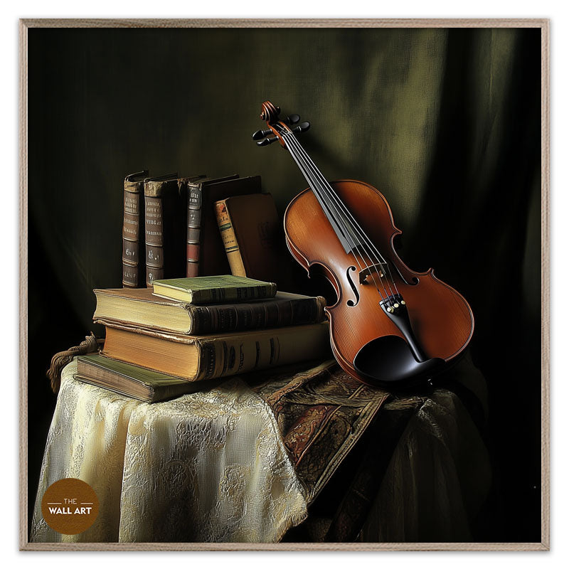 STILL LIFE OF VIOLIN AND BOOKS II