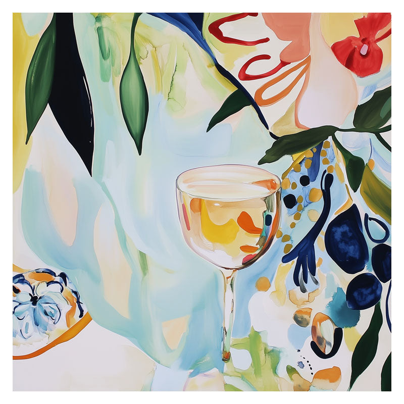 STILL LIFE OF WINE GLASS I