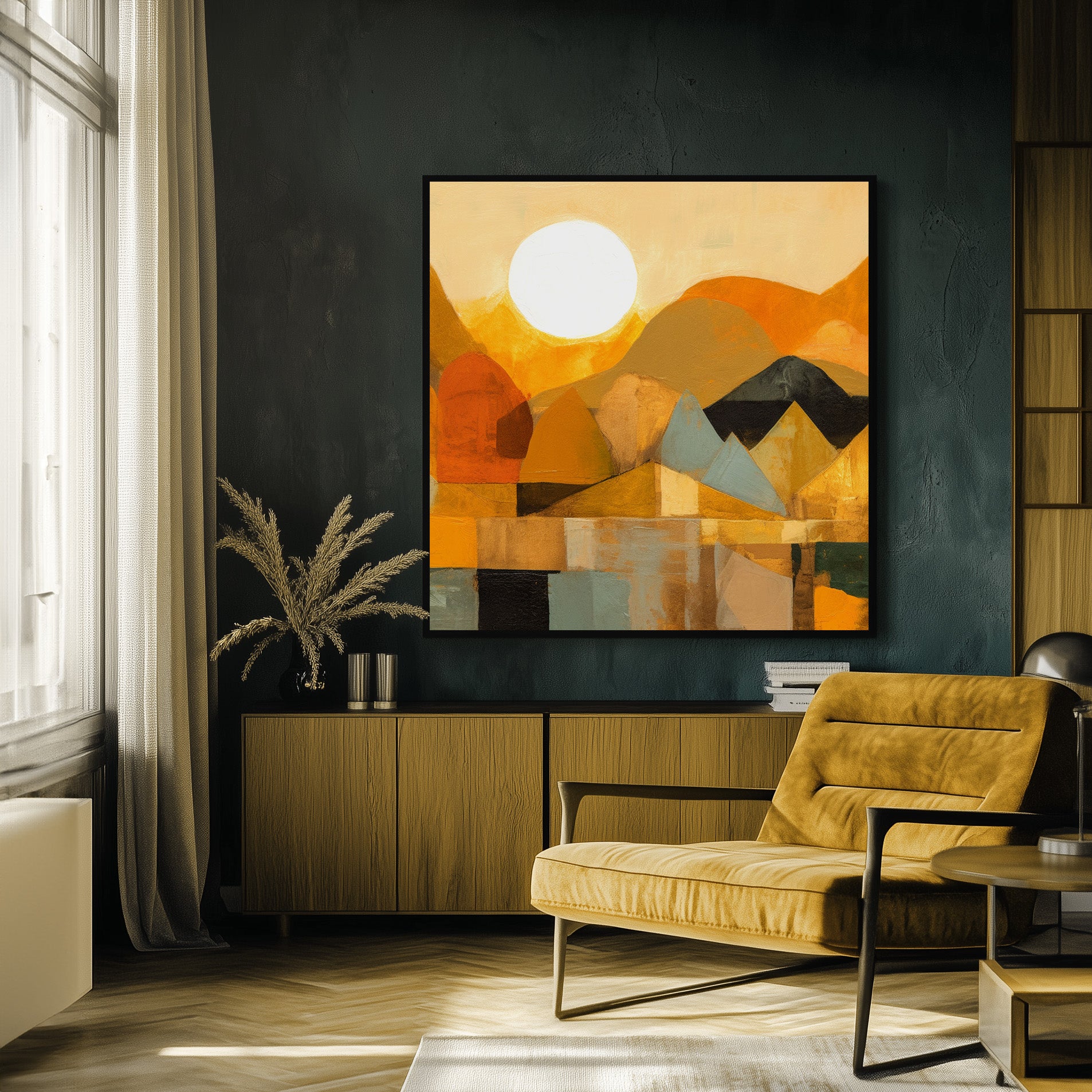 SUN ON GOLDEN HILL