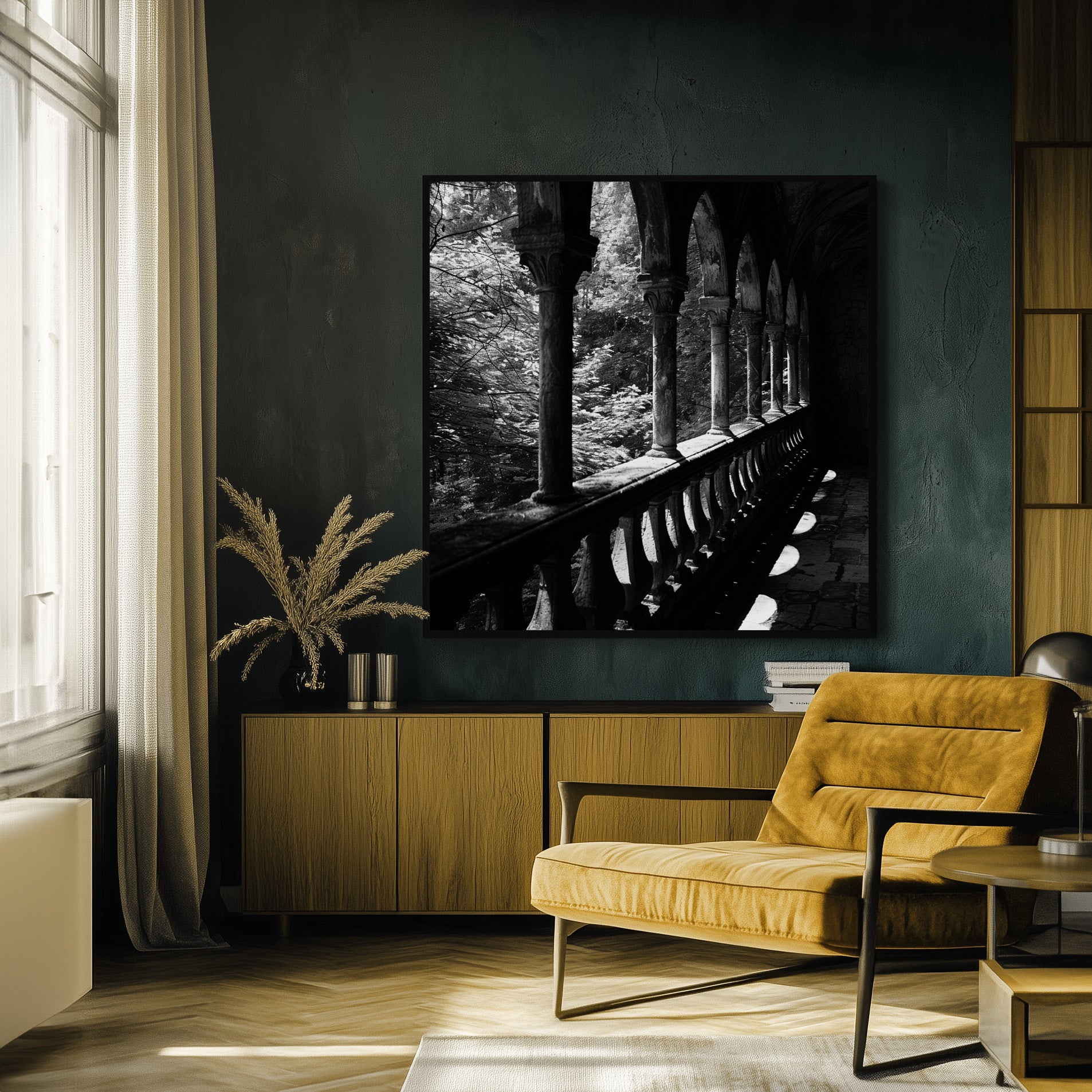 SUNLIT CASTLE BALCONY