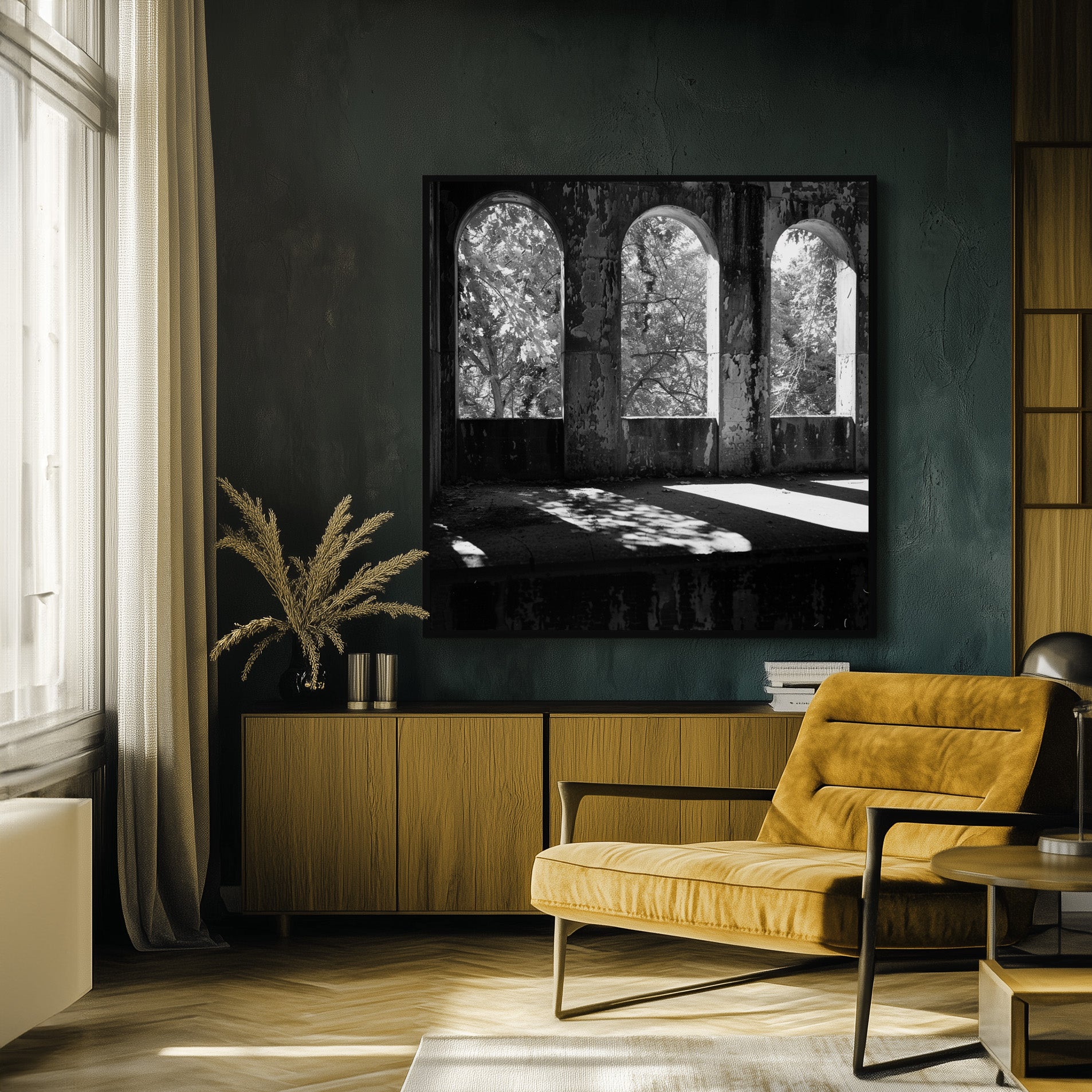 SUNLIT CASTLE WINDOW