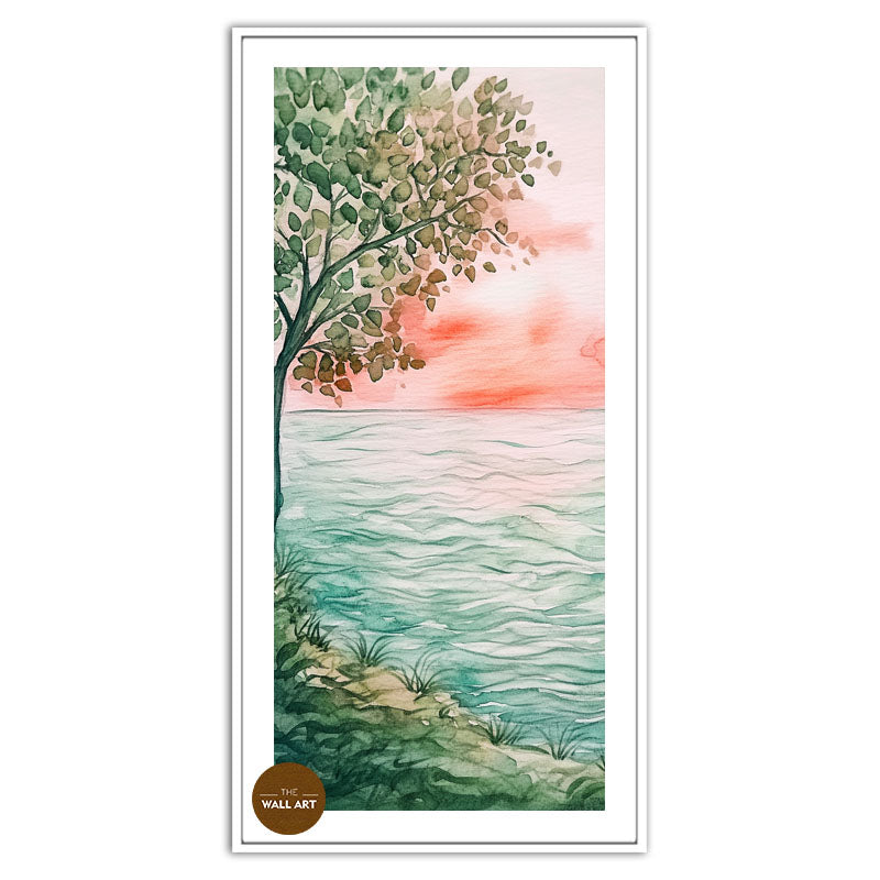 TREE ON RIVER BANK