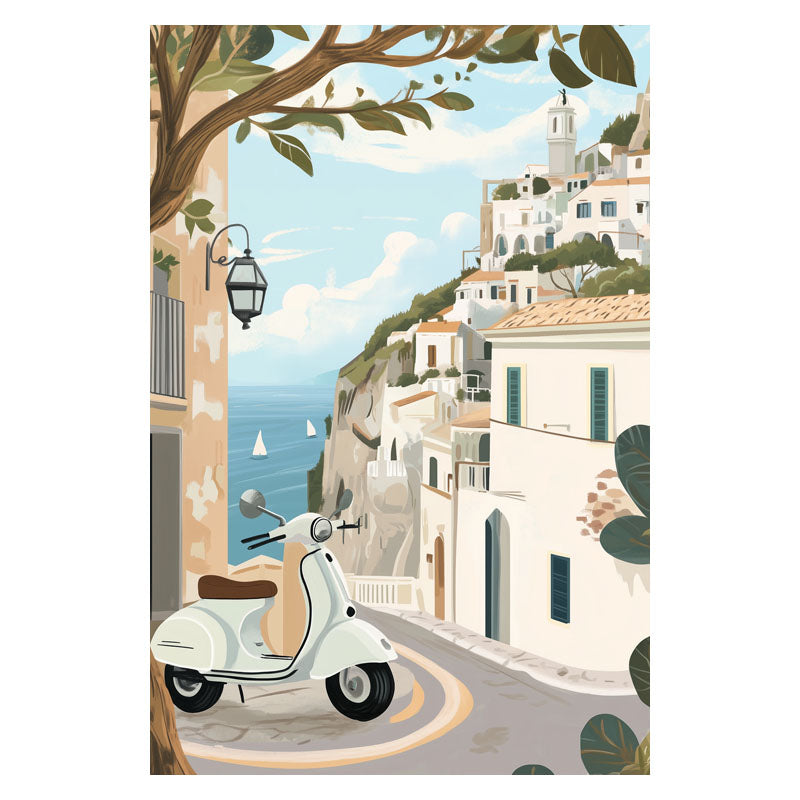 VESPA IN SEA VIEW I