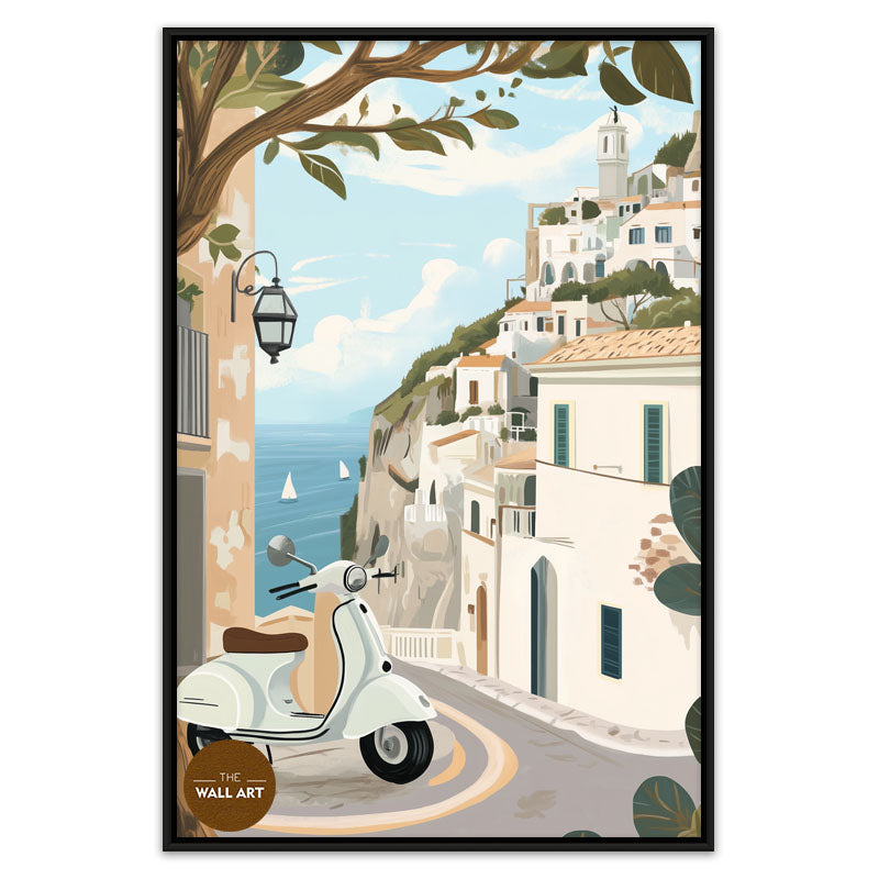 VESPA IN SEA VIEW I