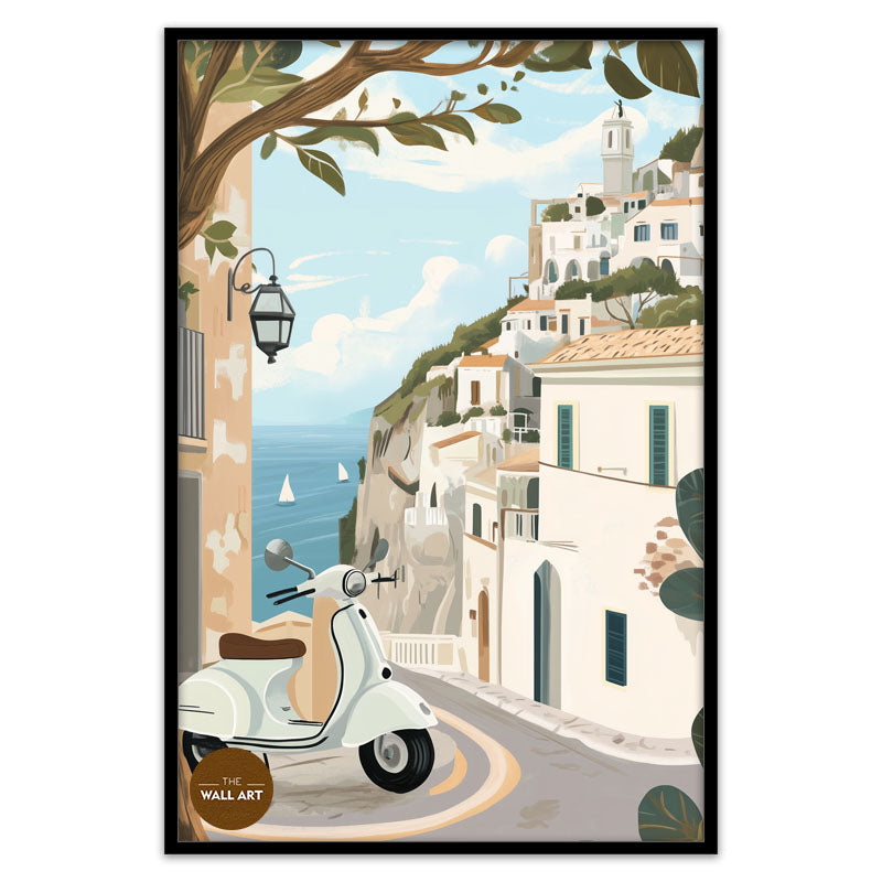 VESPA IN SEA VIEW I