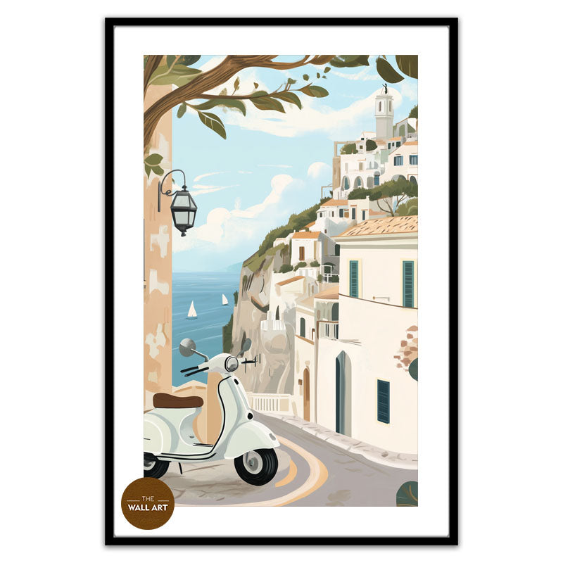 VESPA IN SEA VIEW I