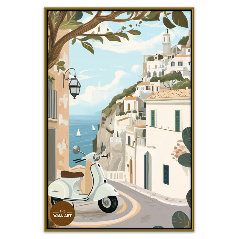 VESPA IN SEA VIEW I