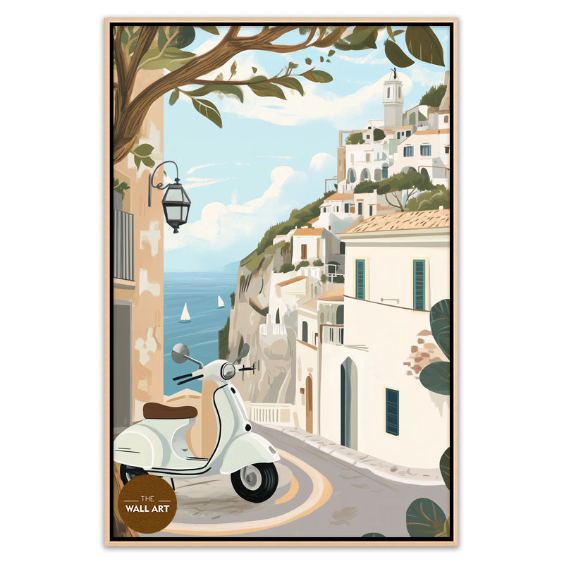 VESPA IN SEA VIEW I