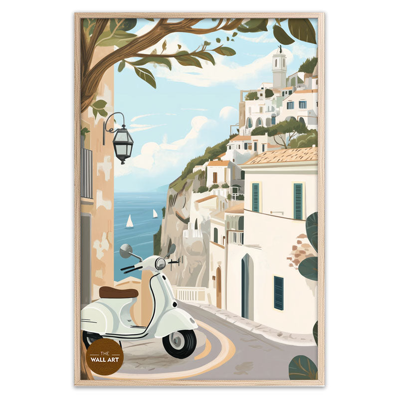 VESPA IN SEA VIEW I