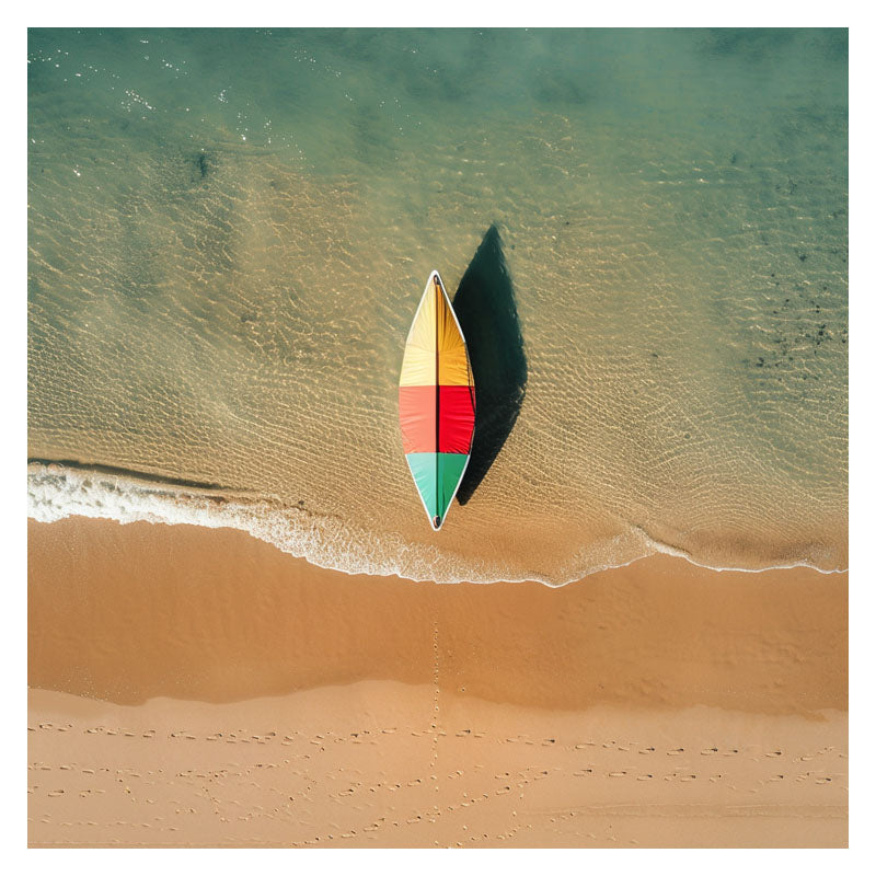 VIBRANT BOAT ON BEACH III