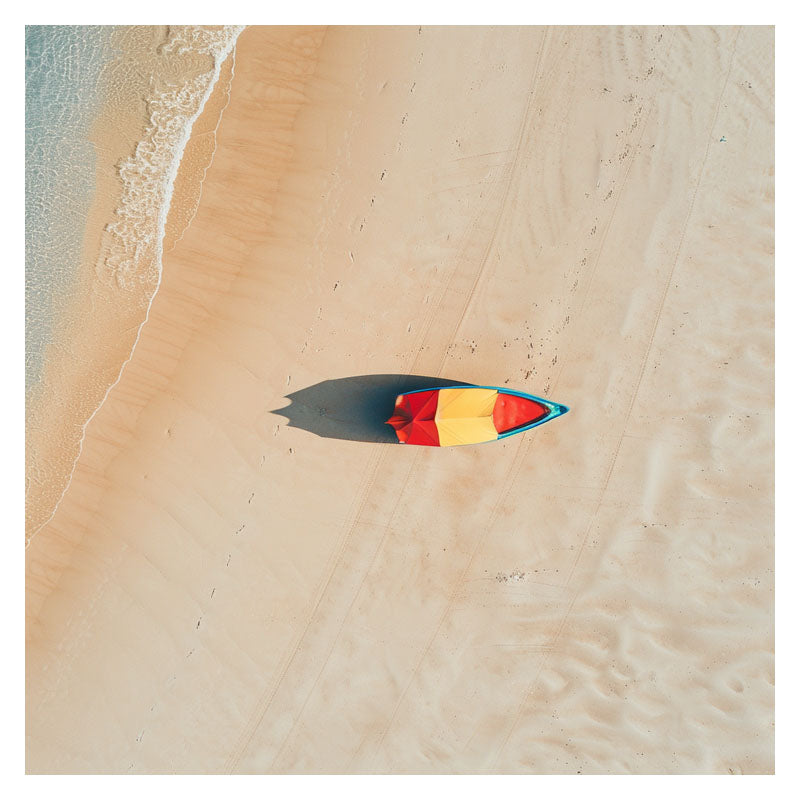 VIBRANT BOAT ON BEACH II