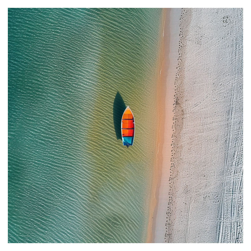 VIBRANT BOAT ON BEACH I