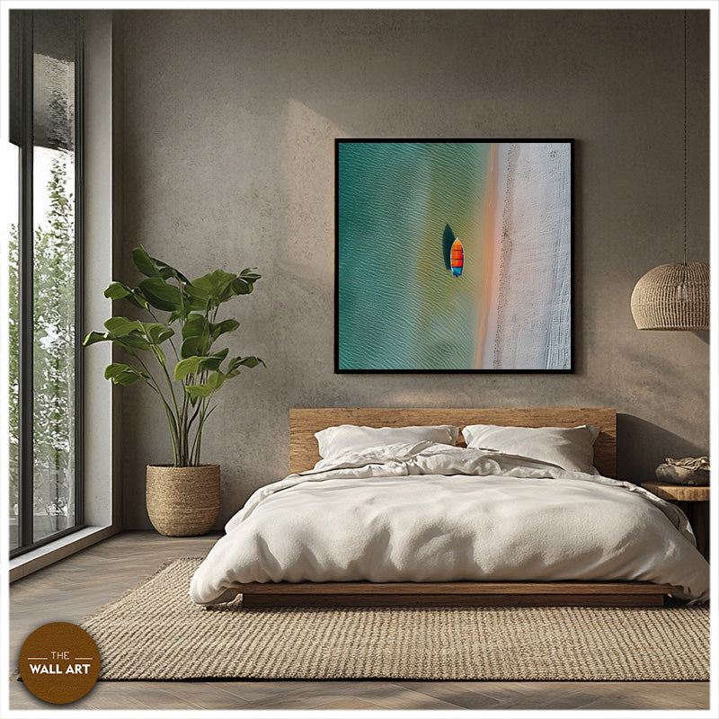 VIBRANT BOAT ON BEACH I