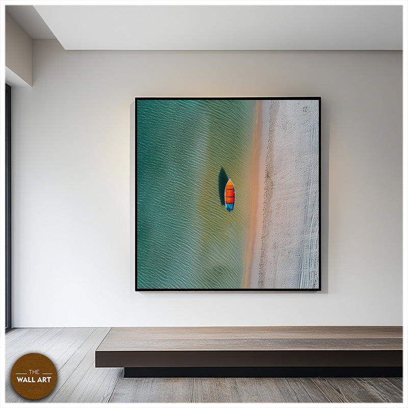 VIBRANT BOAT ON BEACH I