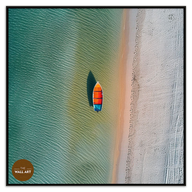 VIBRANT BOAT ON BEACH I