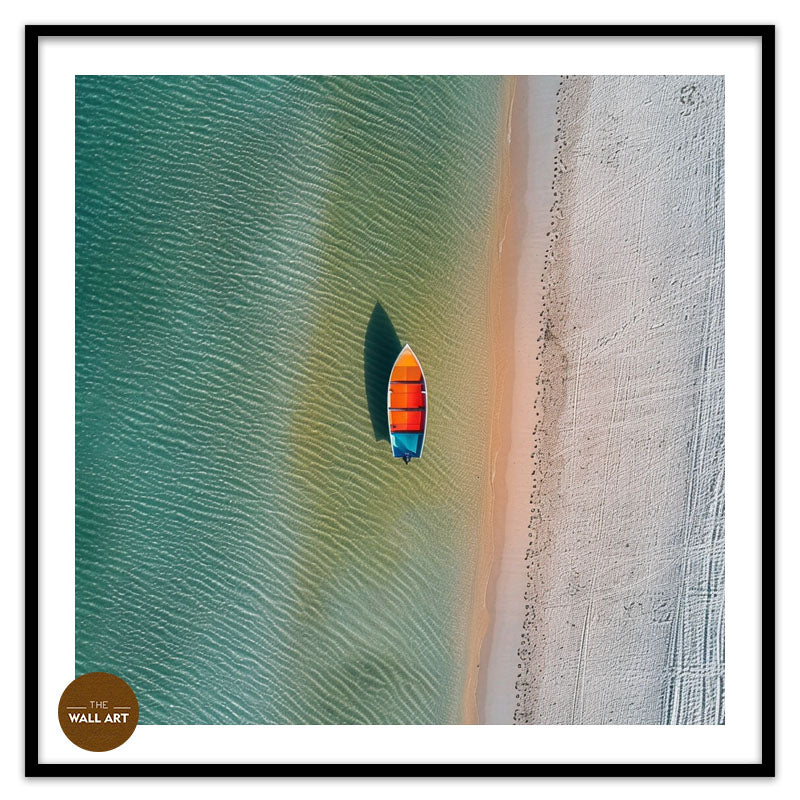 VIBRANT BOAT ON BEACH I