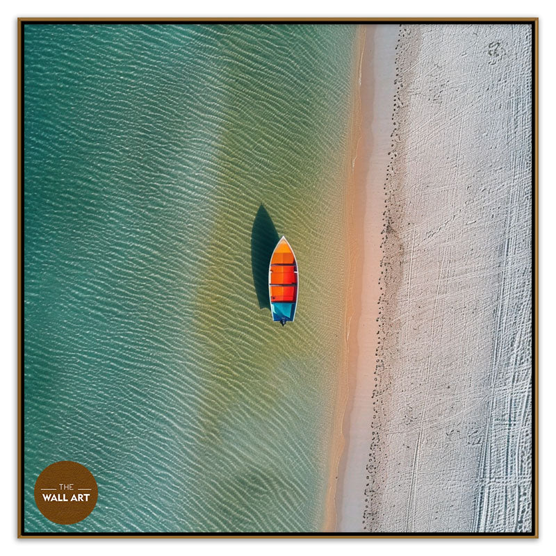 VIBRANT BOAT ON BEACH I