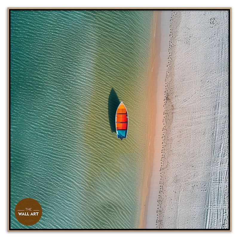 VIBRANT BOAT ON BEACH I