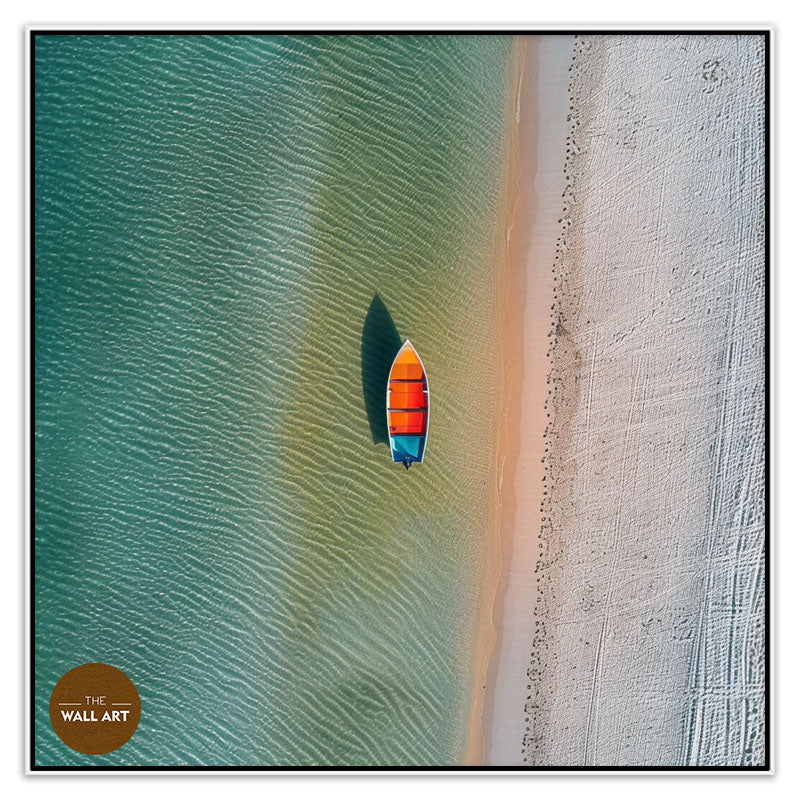 VIBRANT BOAT ON BEACH I