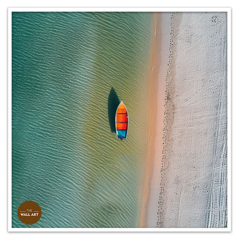 VIBRANT BOAT ON BEACH I